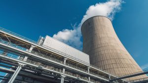 Industrial power plant representing critical OT assets protected under NCA OTCC compliance and operational technology cybersecurity controls.