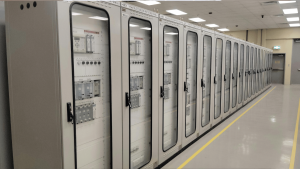 Industrial control system protection panels housing PLCs and HMIs for OT asset lifecycle management.