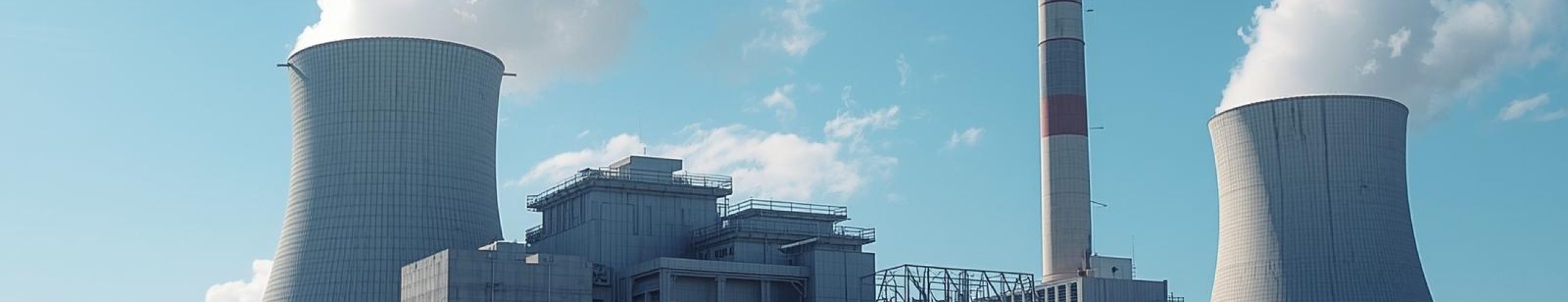 Power generation facility with cooling towers and operational technology systems representing critical OT assets.